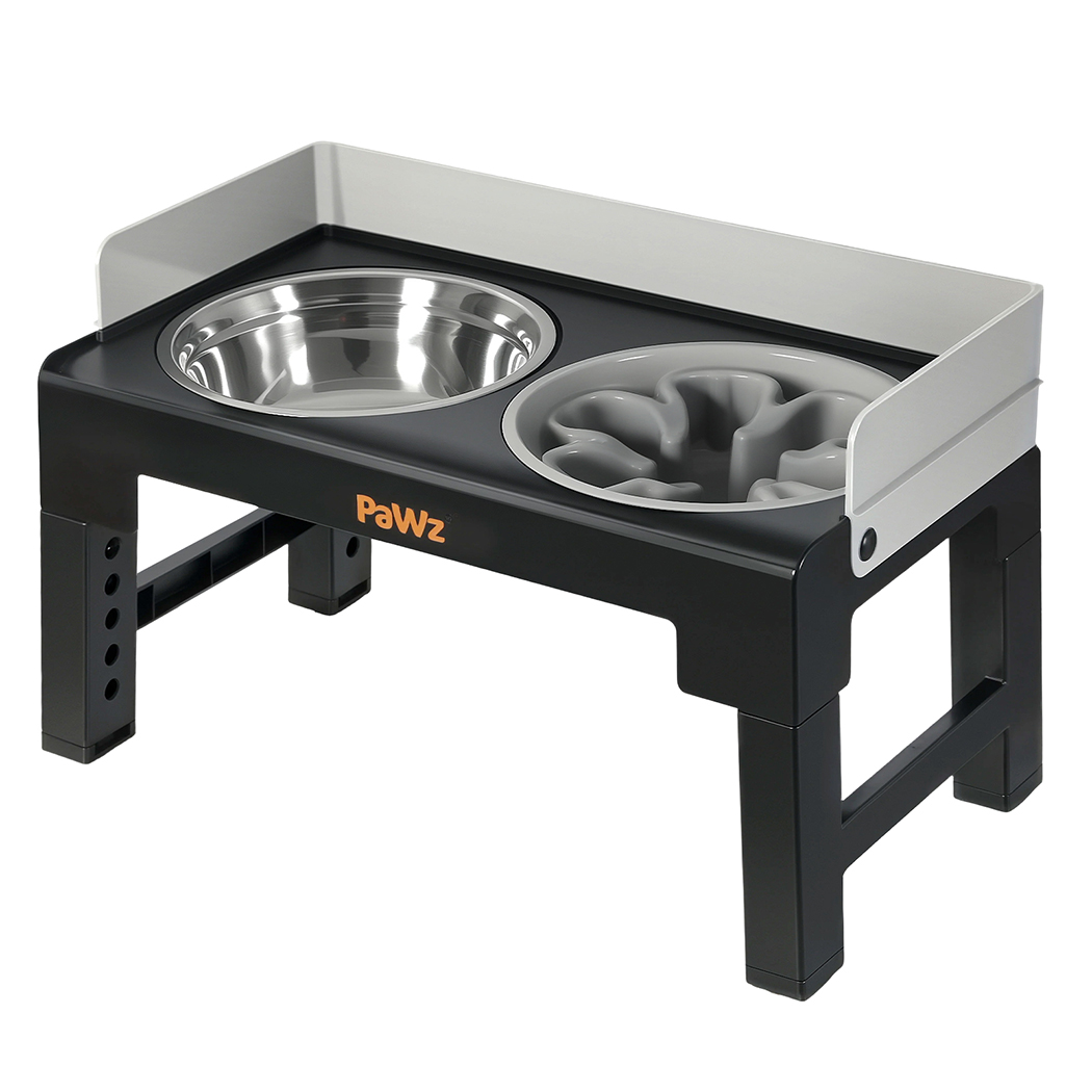 Pawz Elevated Dog Bowls Pet Feeder 6 Height Adjustable Raised Food Water Large