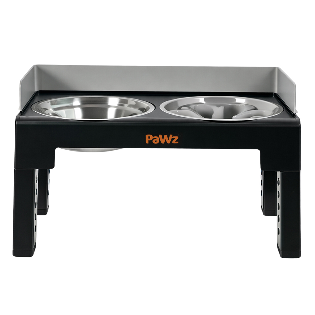 Pawz Elevated Dog Bowls Pet Feeder 6 Height Adjustable Raised Food Water Large - Image 2